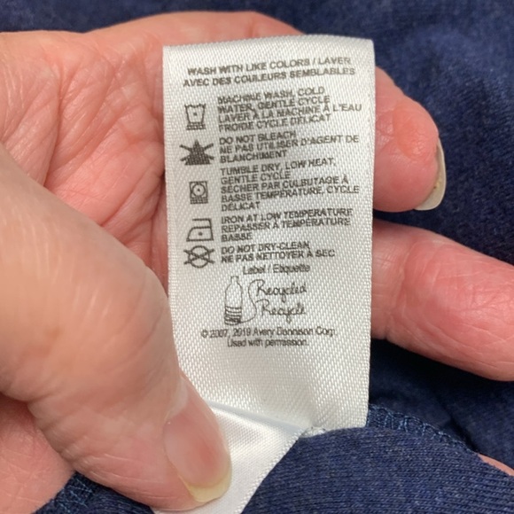 Denver Hayes Navy Blue, Soft 95% Cotton, 5% Spandex, Fitted T shirt - Picture 7 of 7